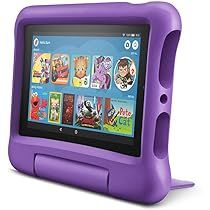 Fire 7 Kids tablet, 7" Display, ages 3-7, 16 GB, (2019 release), Purple Kid-Proof Case | Amazon (US)