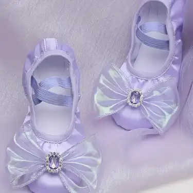 Girl's Trendy Cross Straps Ballet Dance Shoes With Bowknot, Comfy Breathable Non Slip Shoes For K... | Temu Affiliate Program