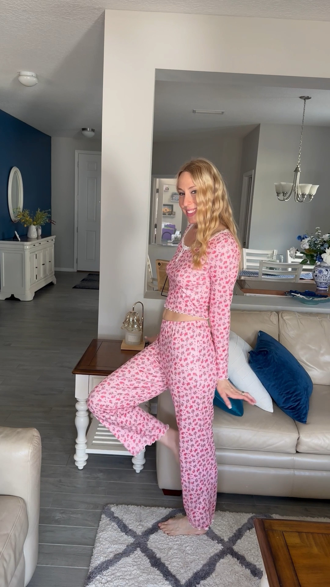 Pretty in pink cottage pajamas 
❤️ these are adorable and super comfortable pjs
❤️they have a lot of stretch too
❤️ I am wearing size small, fits true to size, I am 5’10”
❤️ SHEIN fashion, SHEIN under $50 find

#LTKTall