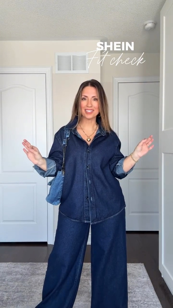 SHEIN Fit Check Challenge! My go to will always be a denim & white base because not only is it Canadian but it's always a classic IMO!

Search V89QQ on SHEIN for these and more! If you need links, just ask. 

Also linked in my LTK.

@sheinofficial @shein_ca #denim #canadiantuxedo 
#SHEINtrends #SHEINsaveinstyle #ad