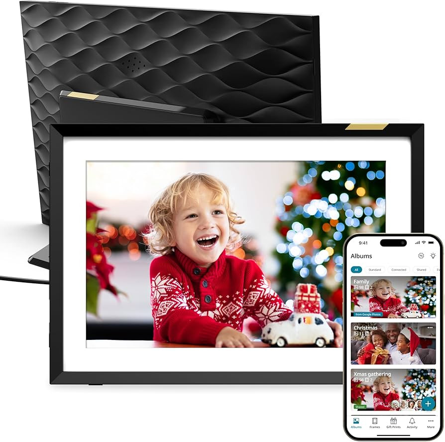 Nixplay WiFi 10.1" Touch Screen Digital Picture Frame I Easy Set Up I Create Family Shared Playli... | Amazon (US)