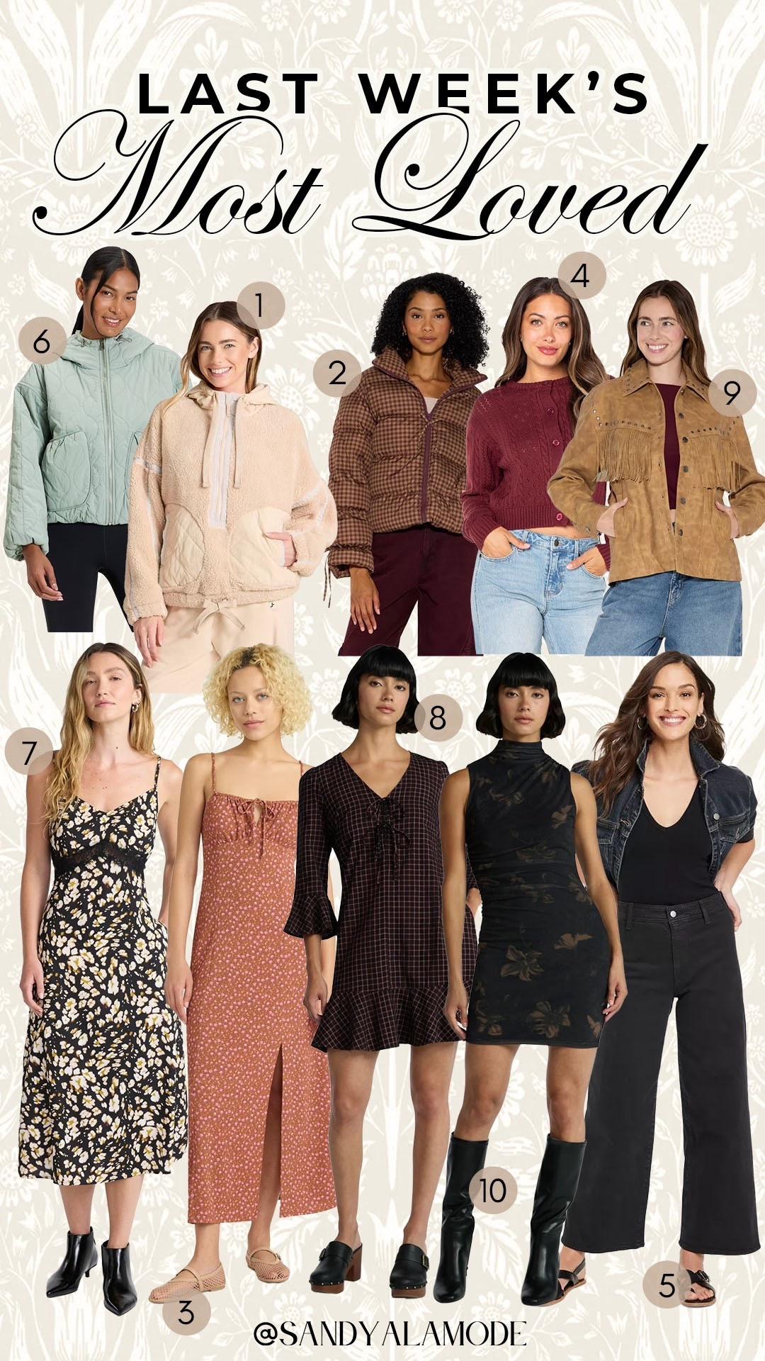 Last week’s best sellers. Target fashion. Walmart fashion. Walmart new arrivals. Walmart fall dress. Target fall style. Target trendy wide leg jeans. Target activewear. Target brown houndstooth puffer jacket  

#LTKFindsUnder100 #LTKStyleTip #LTKSeasonal