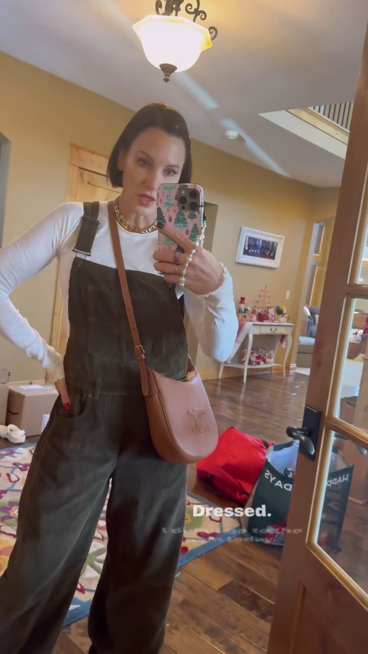 Cute winter outfit inspo! Free people over overalls, free people shirt, Celine bag, Prada sneakers. 

#LTKWatchNow #LTKStyleTip #LTKSeasonal