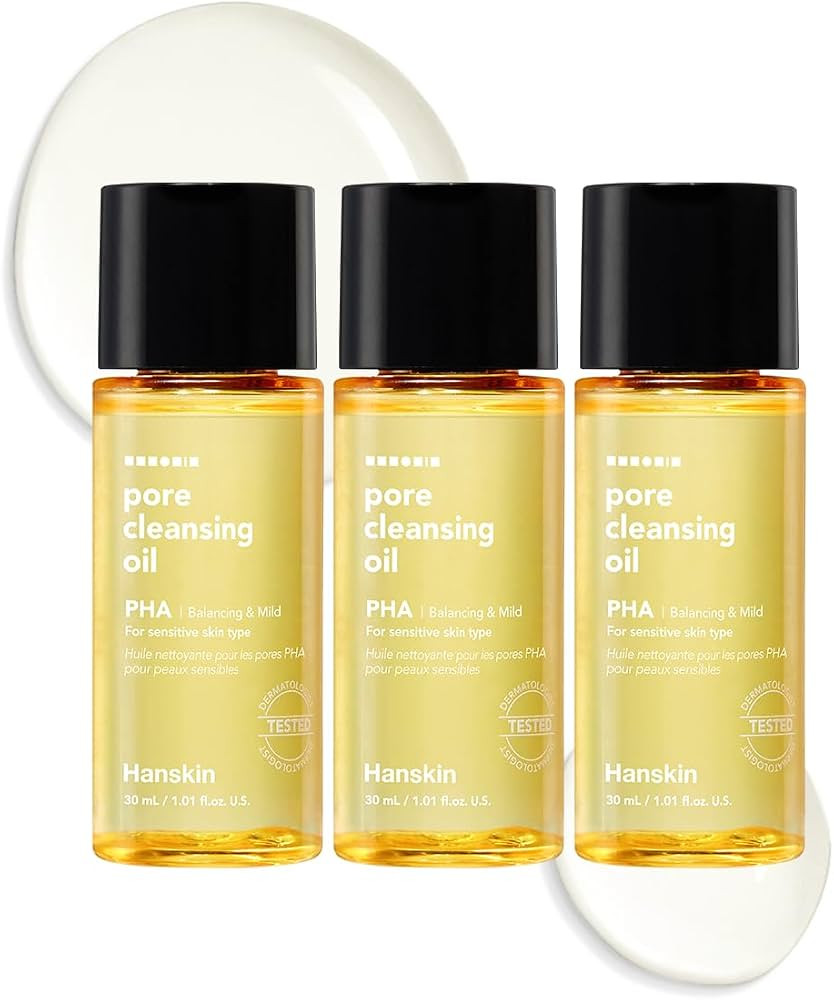 Hanskin PHA Trial Size Pore Cleansing Oil, Gentle Blackhead Cleanser and Makeup Remover for Combi... | Amazon (US)