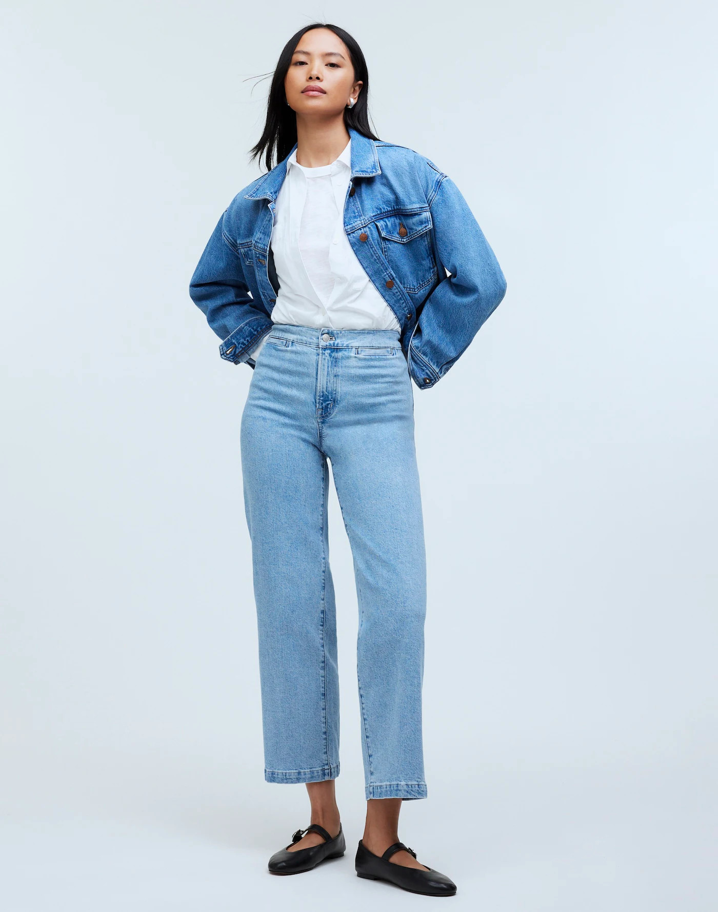 The Emmett Wide-Leg Crop Jean: Welt Pocket Edition | Madewell | Madewell