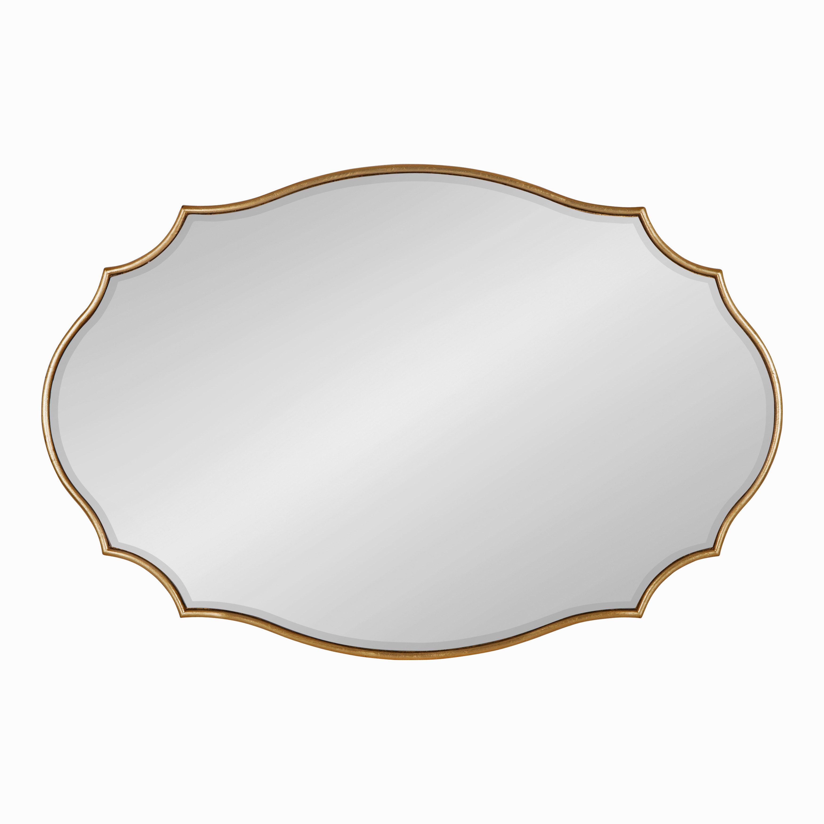 Kate and Laurel 24 x 36 Oval Wall Mirror, Gold | Walmart (US)