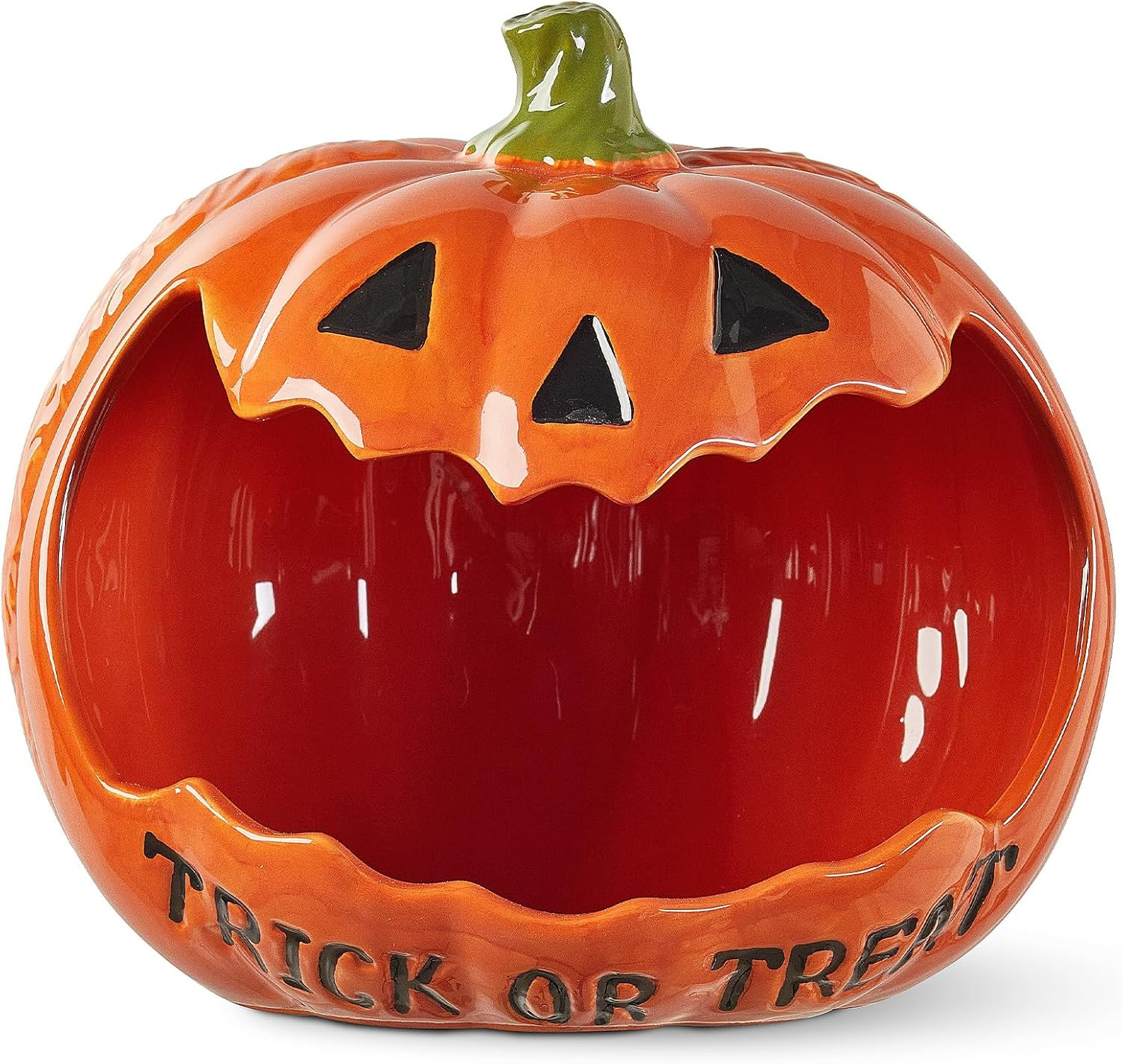 Halloween Candy Bowl, Ceramic Pumpkin-shaped Candy Bowl, 7.2 Inch | Amazon (US)