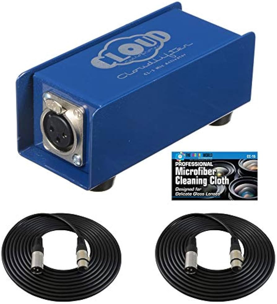Cloud Microphones Cloudlifter CL-1 Mic Activator + Extra Two (2) XLR Cables Bundle | Amazon (US)