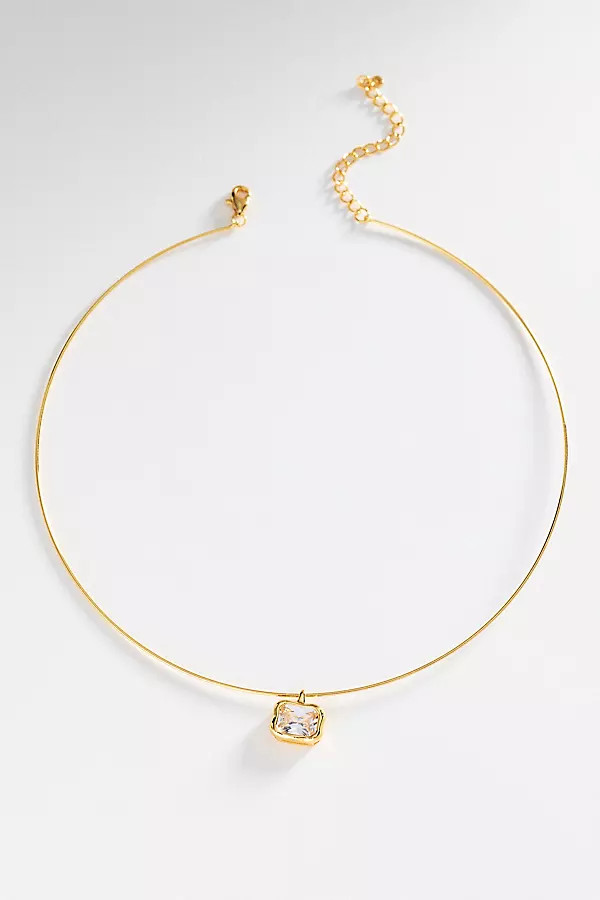Bezel Stone Pendant Necklace | Anthropologie (US)