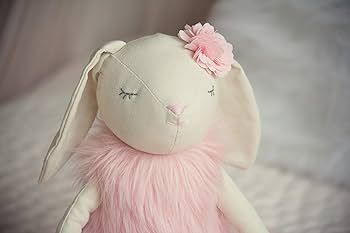Inspired by Jewel - Lilly The Bunny | Beautiful Cream Cotton Linen Plush Doll with Floppy Ears, A... | Amazon (US)