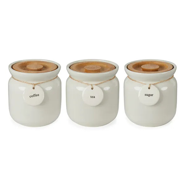 White Hang Tag Canister | Dunelm (migrated)