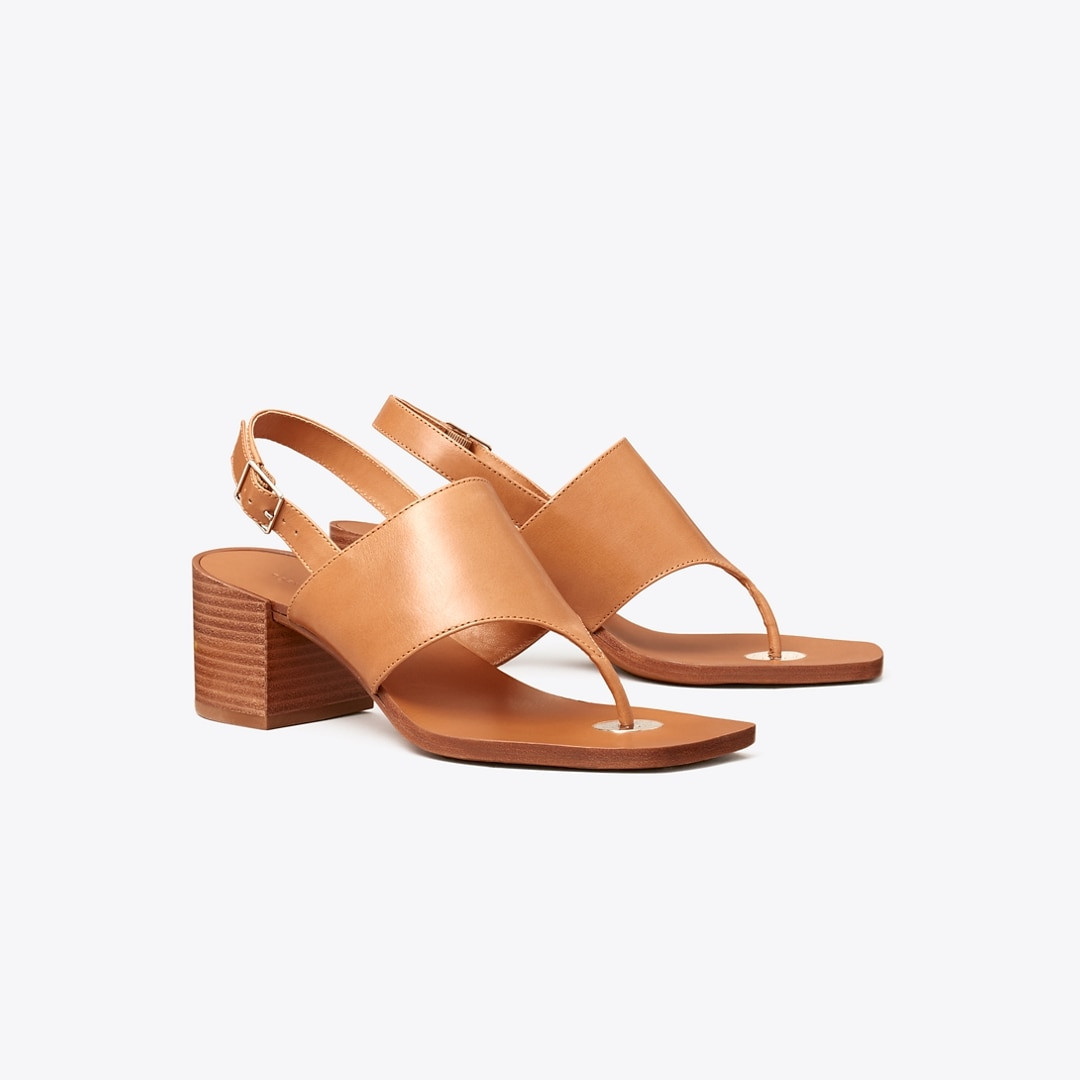 Tory Burch Double T Coin Heeled Sandal | Tory Burch (US)