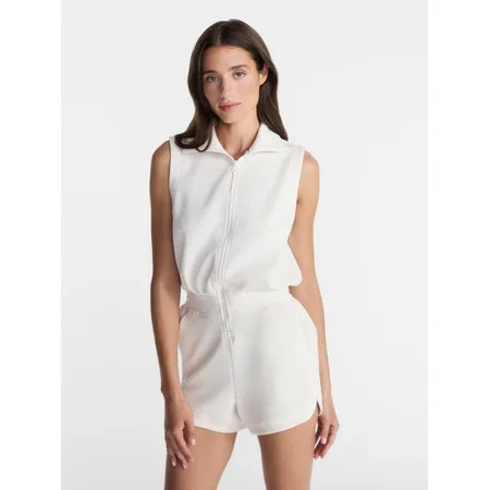 Avia Women's Scubaknit Romper, Sizes XS-4X | Walmart (US)