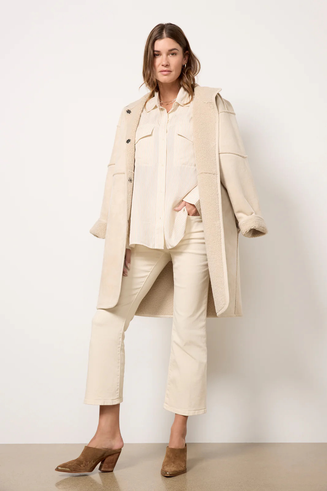 Cara Sherpa Coat | Evereve
