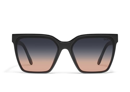 Quay Level Up Square Sunglasses, Black Coral, Large | Amazon (US)