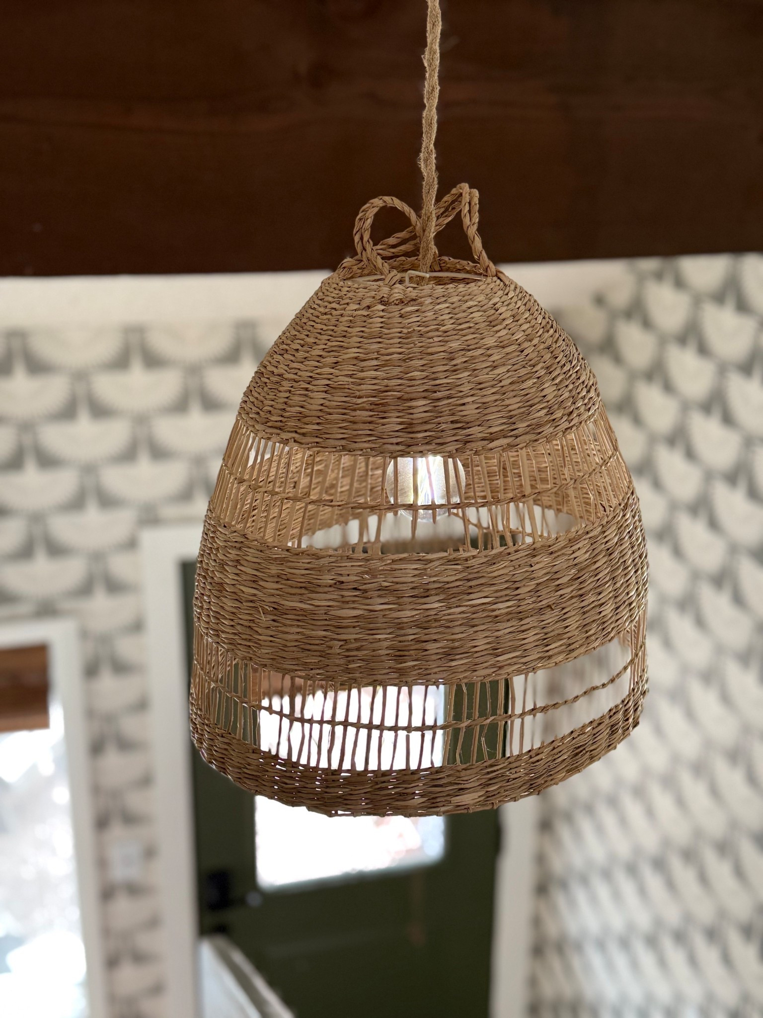 This handmade pendant adds so much texture to our cottage home! #LTKHome

#LTKHome