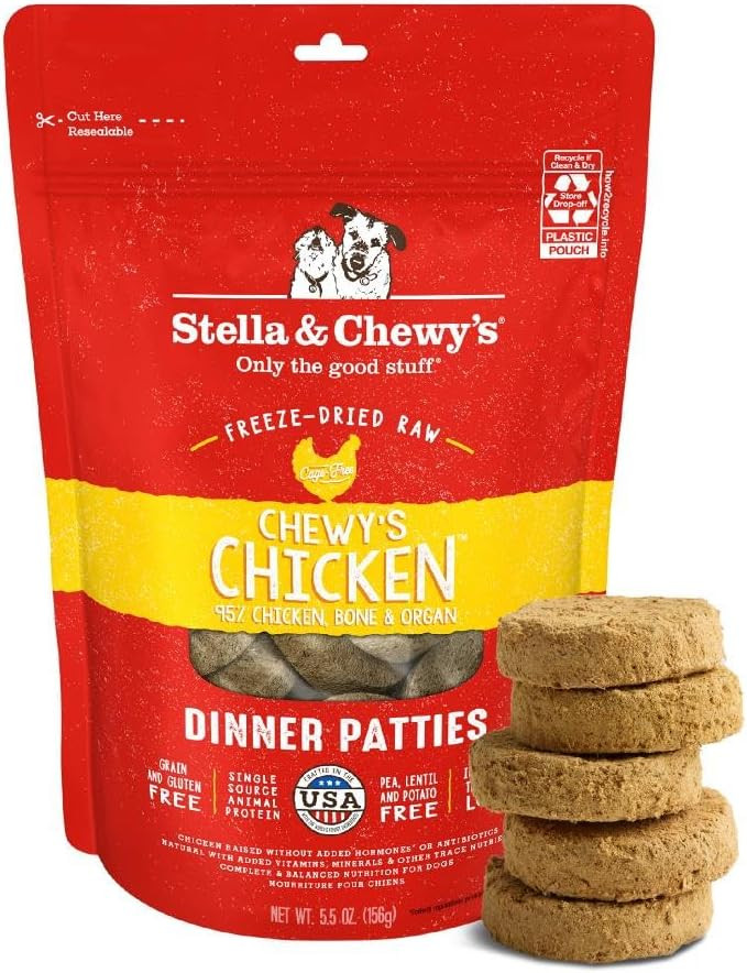 Stella & Chewy's Freeze-Dried Raw Dinner Patties - Chicken Recipe - High Protein Grain-Free Puppy... | Amazon (US)