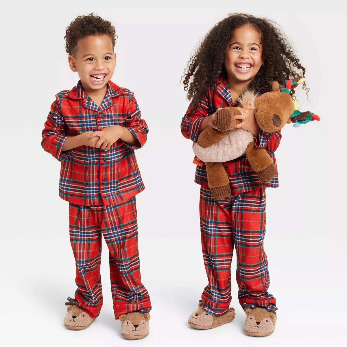 Toddler Plaid Holiday Matching Family Pajama Set - Wondershop™ Red | Target