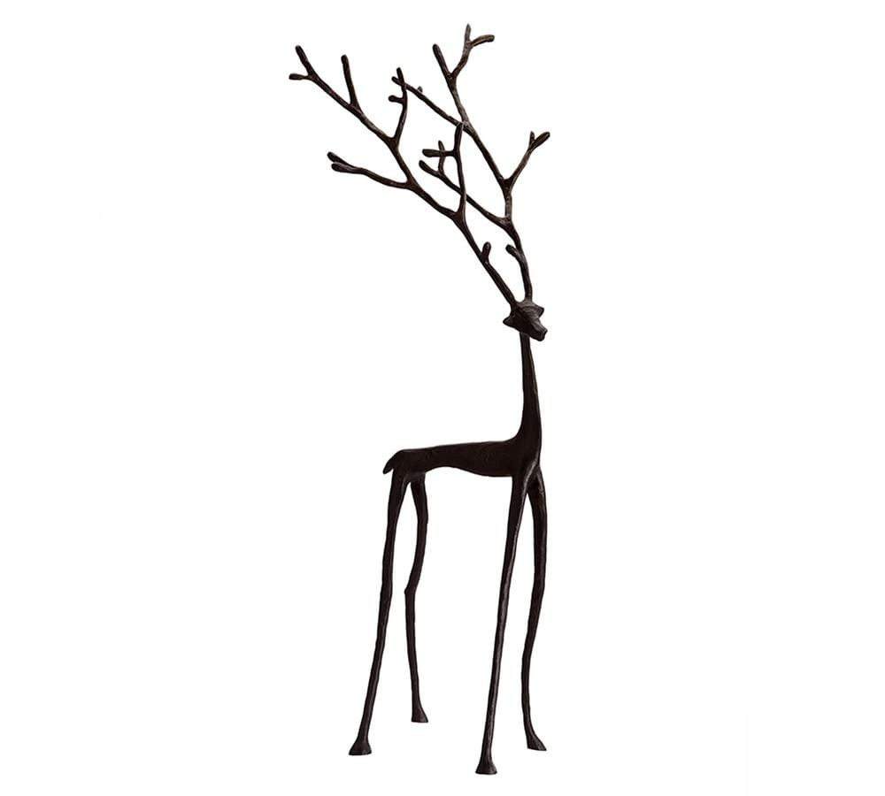 Bronze Sculpted Reindeer | Pottery Barn (US)
