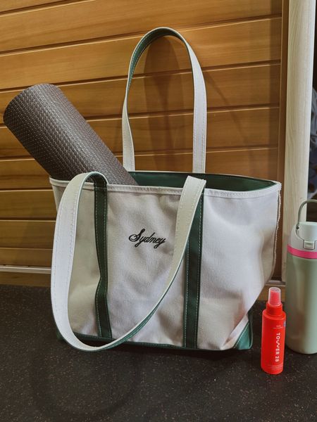 Cutest little workout tote 
