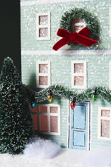 George & Viv Light-Up Holiday Townhouse | Anthropologie (US)