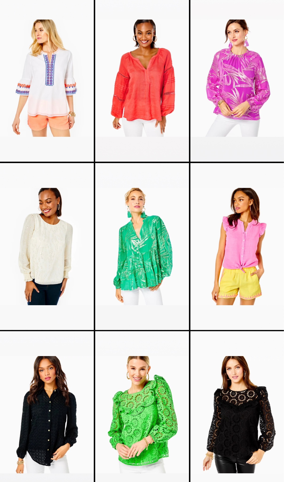 Lilly Pulitzer tops! Love a great eyelet sleeve for spring and summer!

#LTKunder100 #LTKSeasonal #LTKsalealert