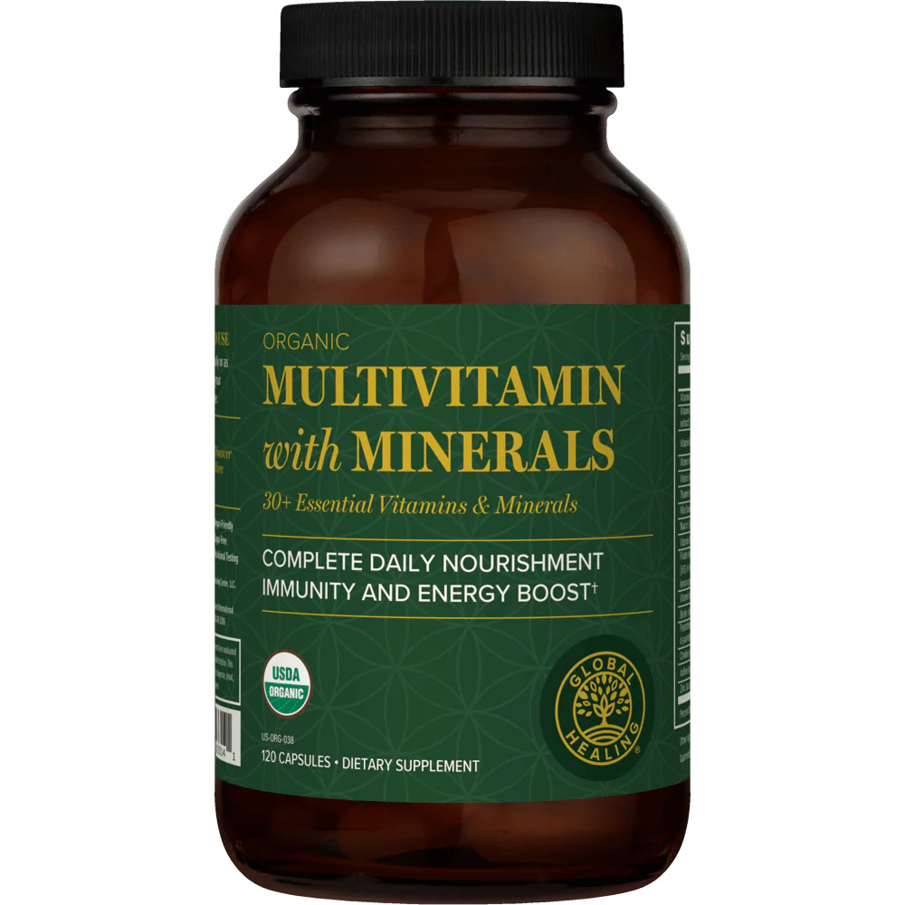 Shop Organic Multivitamin with Minerals | Plant-Based Multivitamin | Global Healing Center