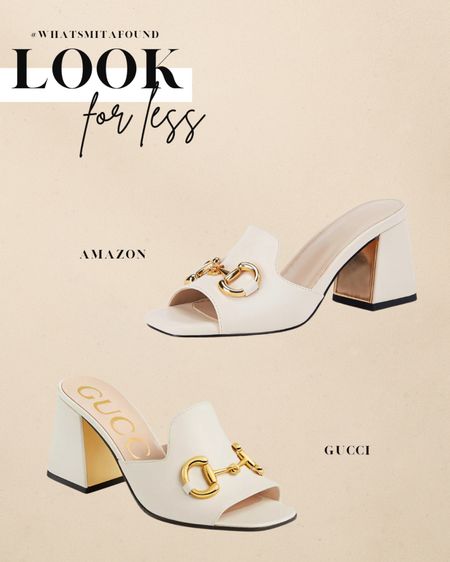 Get the Gucci look for less! These Amazon horsebit heeled sandals are a fraction of the designer price. Heeled sandals, trendy sandals, summer sandals, Gucci sandals, beige sandals, horse bit sandals, horsebit sandals, block heel sandals, beige heeled sandals, horsebit heeled sandals 

#LTKSaleAlert #LTKShoeCrush #LTKFindsUnder50