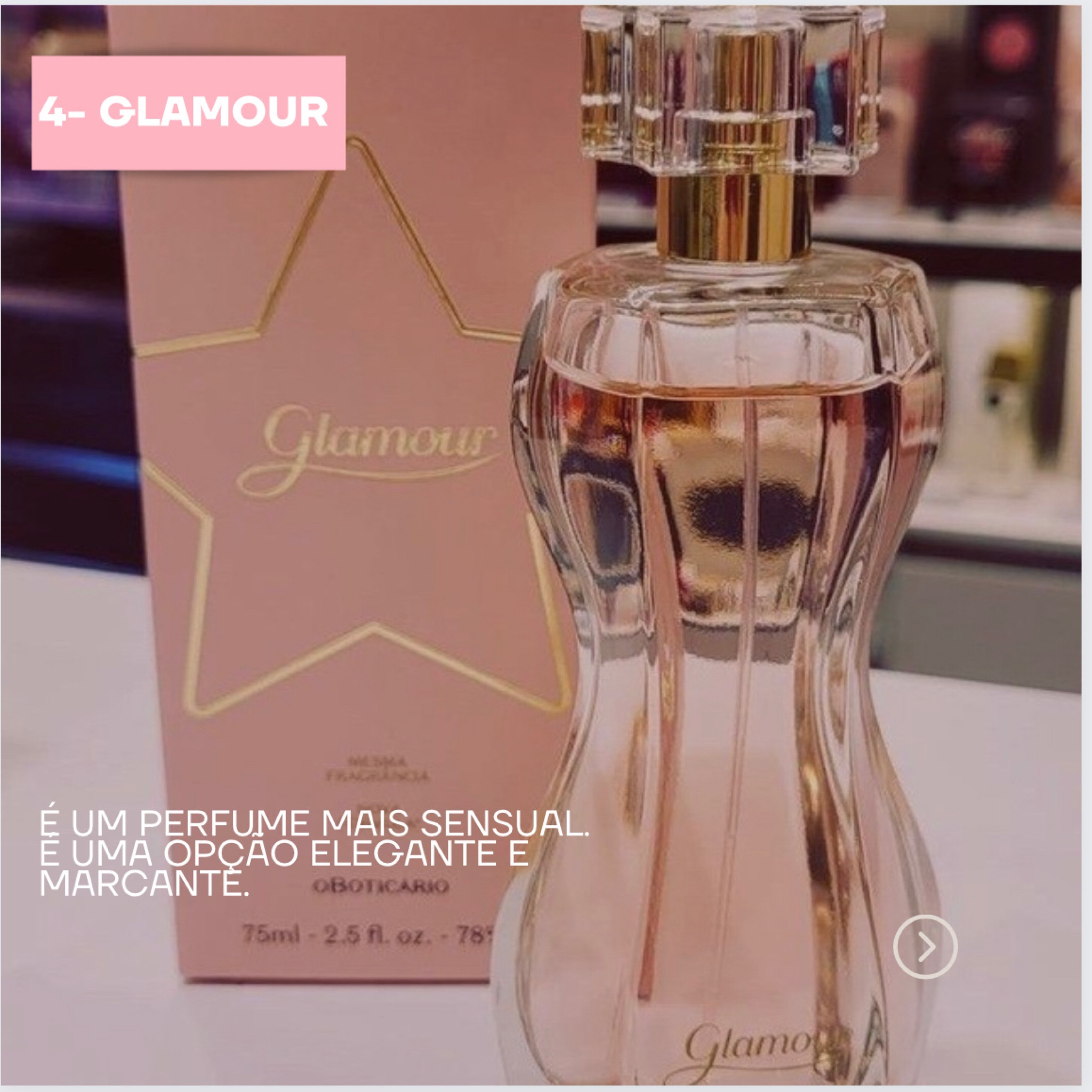 Glamour Gold Glam Desodorante Colônia 75ml