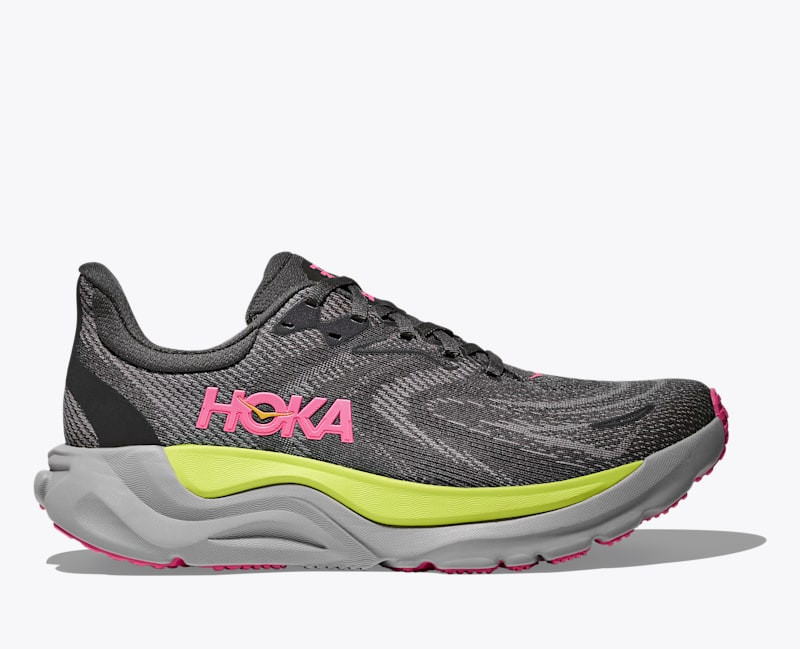 HOKA Women's Arahi 8 Shoes in Charcoal Grey/Grey Skies, Size 6 | Hoka One US