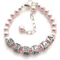 New Baby Gift Personalized, Little Girl Gifts, Bracelet With Name, Infant Boy, Toddler Jewelry, Dress Up Jewelry For Kids | Etsy (US)