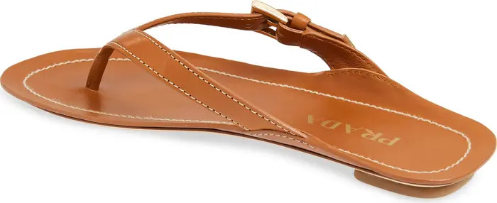 Buckle Leather Flip Flop (Women) | Nordstrom