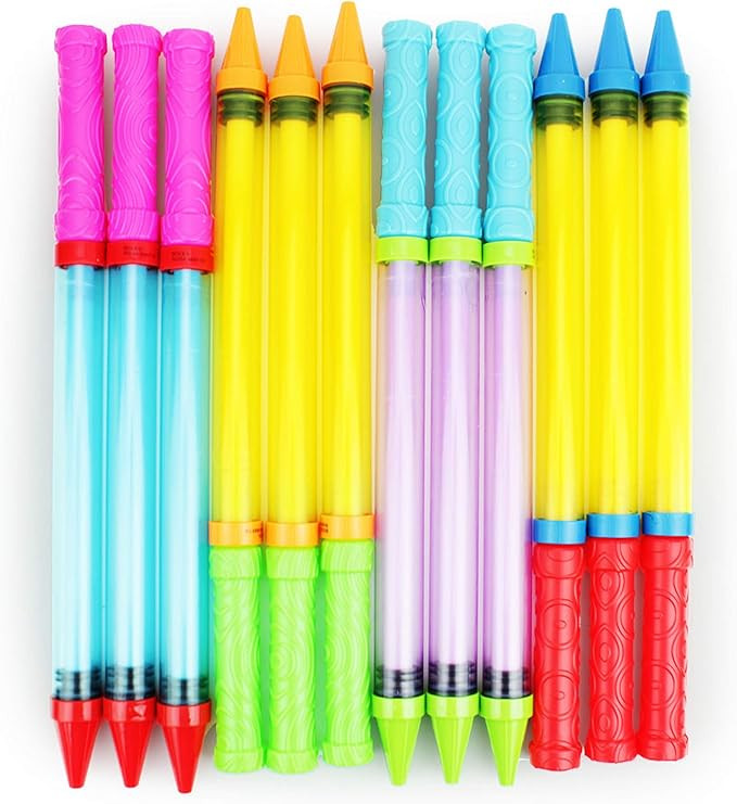 Boley Crayon Water Blasters - 12 Pk 17" Long Range Super Soaker Water Gun Pool Party Game Set - B... | Amazon (US)