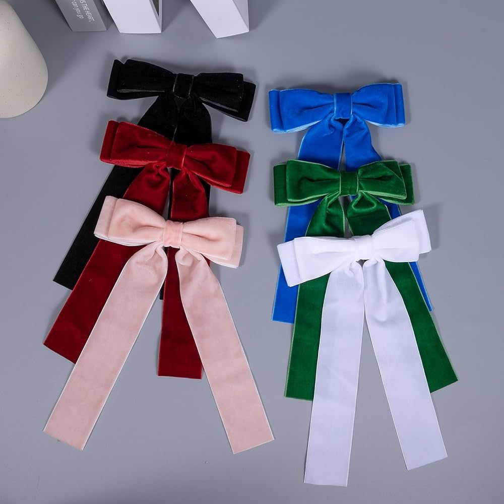 6 Colors Velvet Hair Ties, Bow … curated on LTK