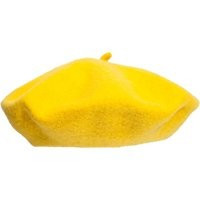 Yellow Beret With Cabillou 100% Wool Bright French Style | Etsy (US)