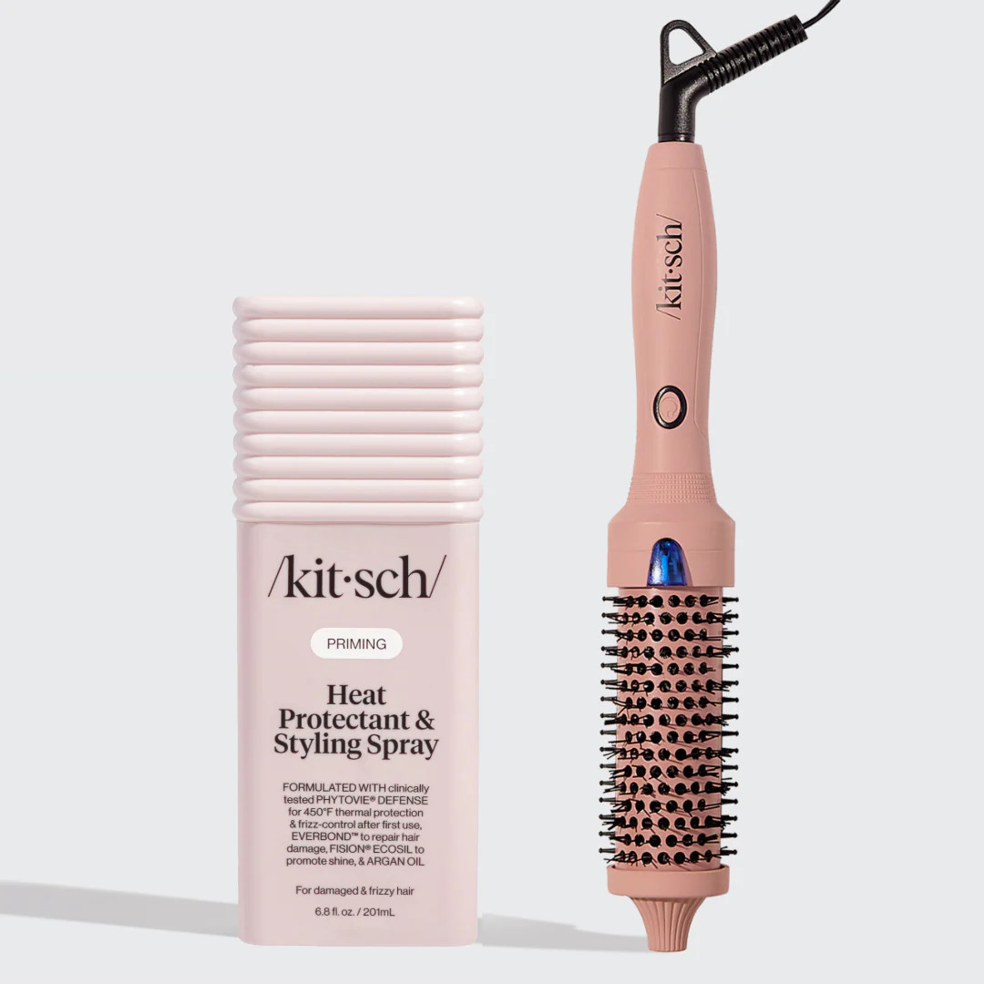 Heat Protectant + Thermal Round Brush Bundle | KITSCH | Kitsch