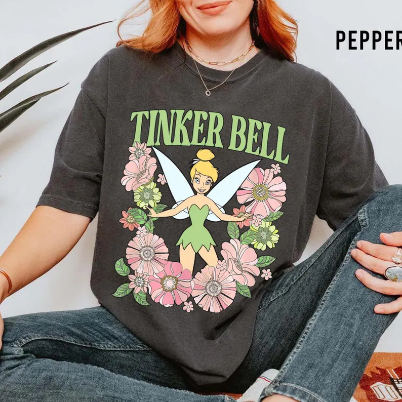 Comfort Colors Vintage Disney Tinker Bell Comfort Colors Shirt, Tinkerbell 1953 Neverland Shirt, ... | Etsy (US)