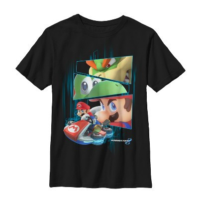 Boy's Nintendo Mario Kart Determination  T-Shirt - Black - X Large | Target
