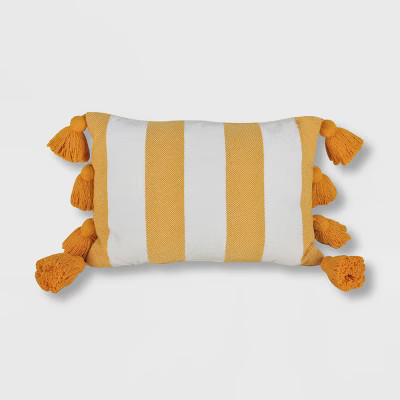 Lumbar Chenille Striped Throw Pillow​ - Opalhouse™ | Target