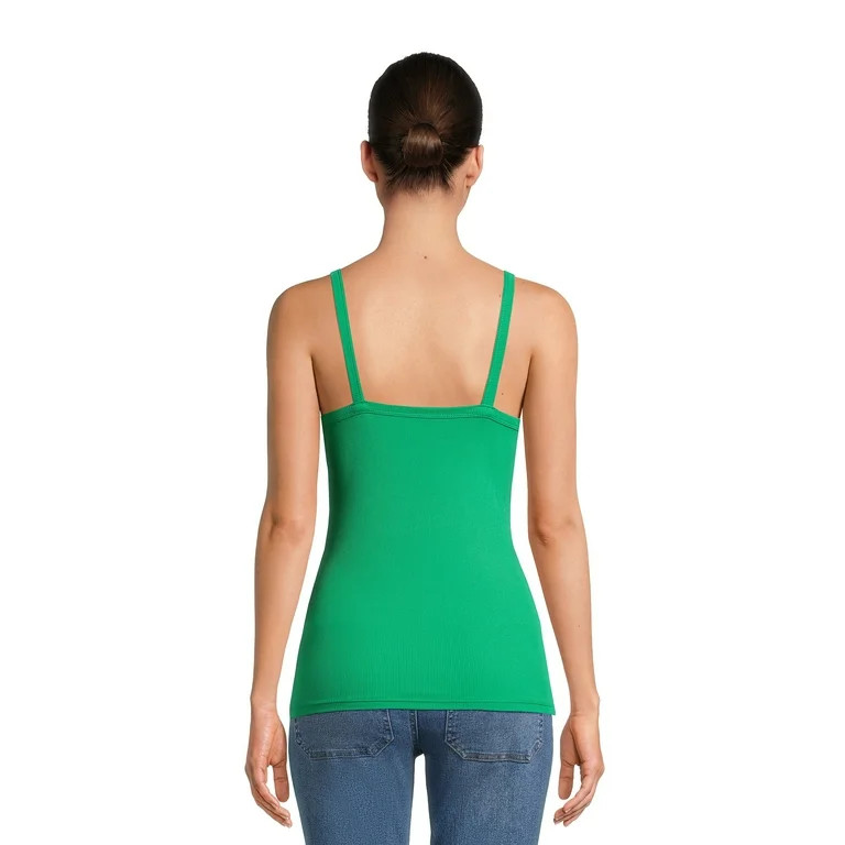 No Boundaries Juniors Rib Cami Top, Available 1-Pack, 5-Pack - Walmart.com | Walmart (US)