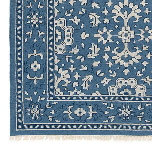 Flat Weave Emma Rug in Marine | Caitlin Wilson Design