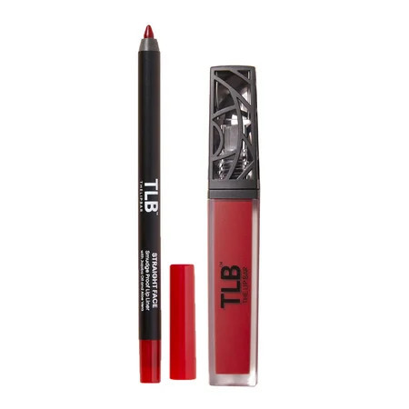 The Lip Bar Perfect Pair Lip Kit Straight Face Lip Liner and Hot Mama Matte Liquid Lipstick | Walmart (US)
