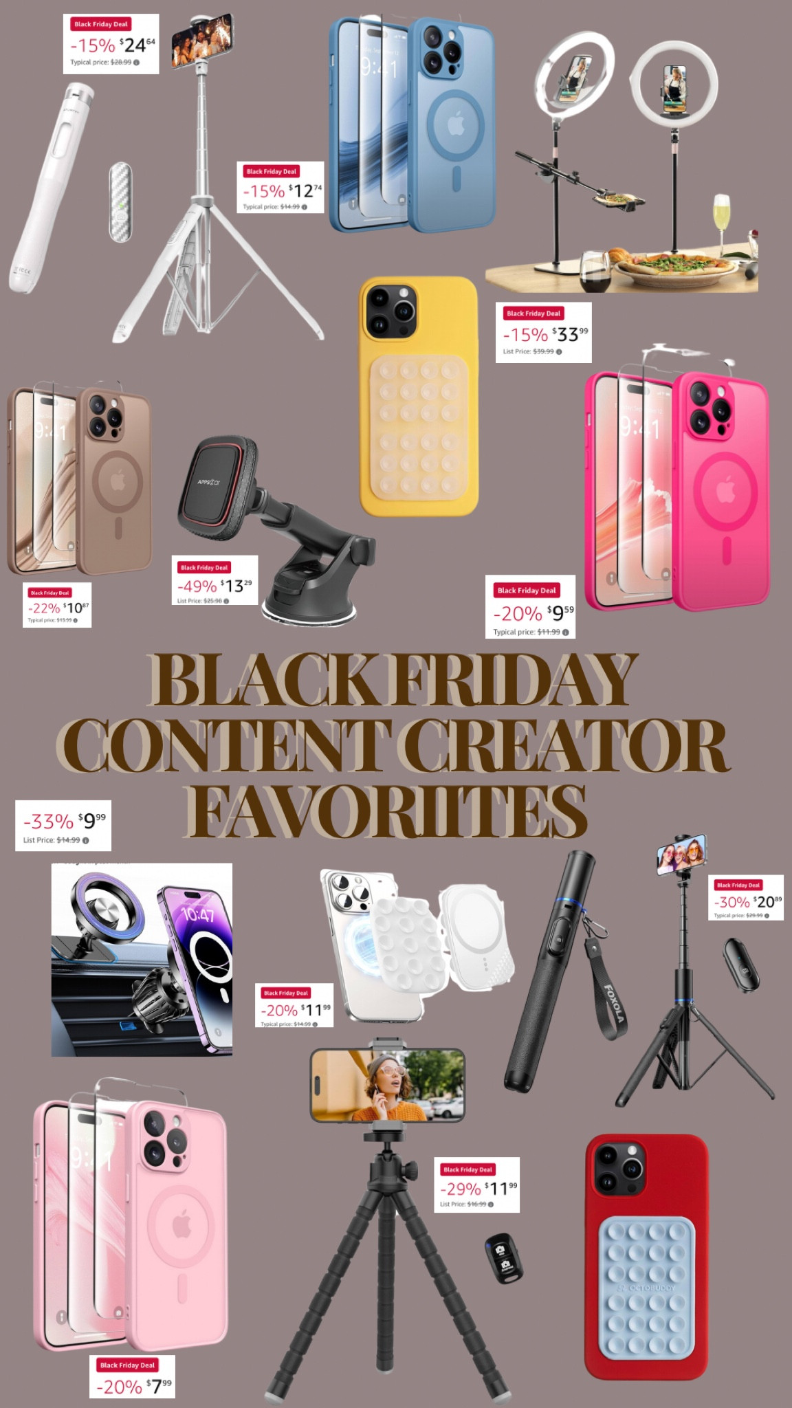 My favorites for content creation 🤎 #AmazonFinds #BlackFriday 

#LTKHoliday #LTKSaleAlert #LTKFindsUnder50