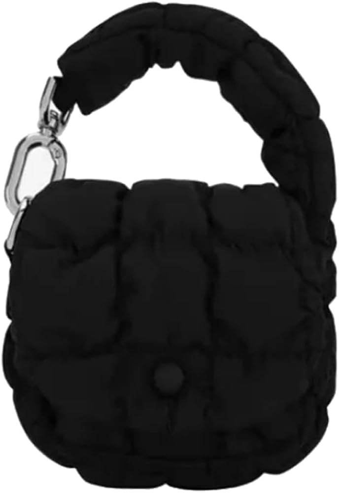 Super Mini Quilted Bag Puffer Wristlet Clutch Purse Nylon Padded Women's Handbags Evening Bag Cha... | Amazon (US)