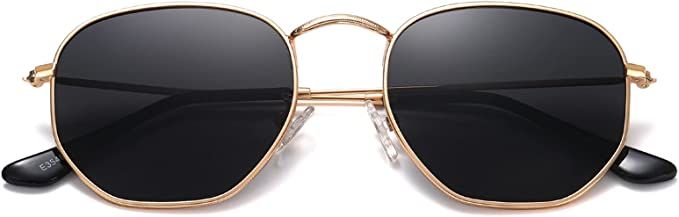 Amazon.com: MEETSUN Polarized Hexagon Sunglasses for Women Men Polygon Small Square Sun Glasses U... | Amazon (US)