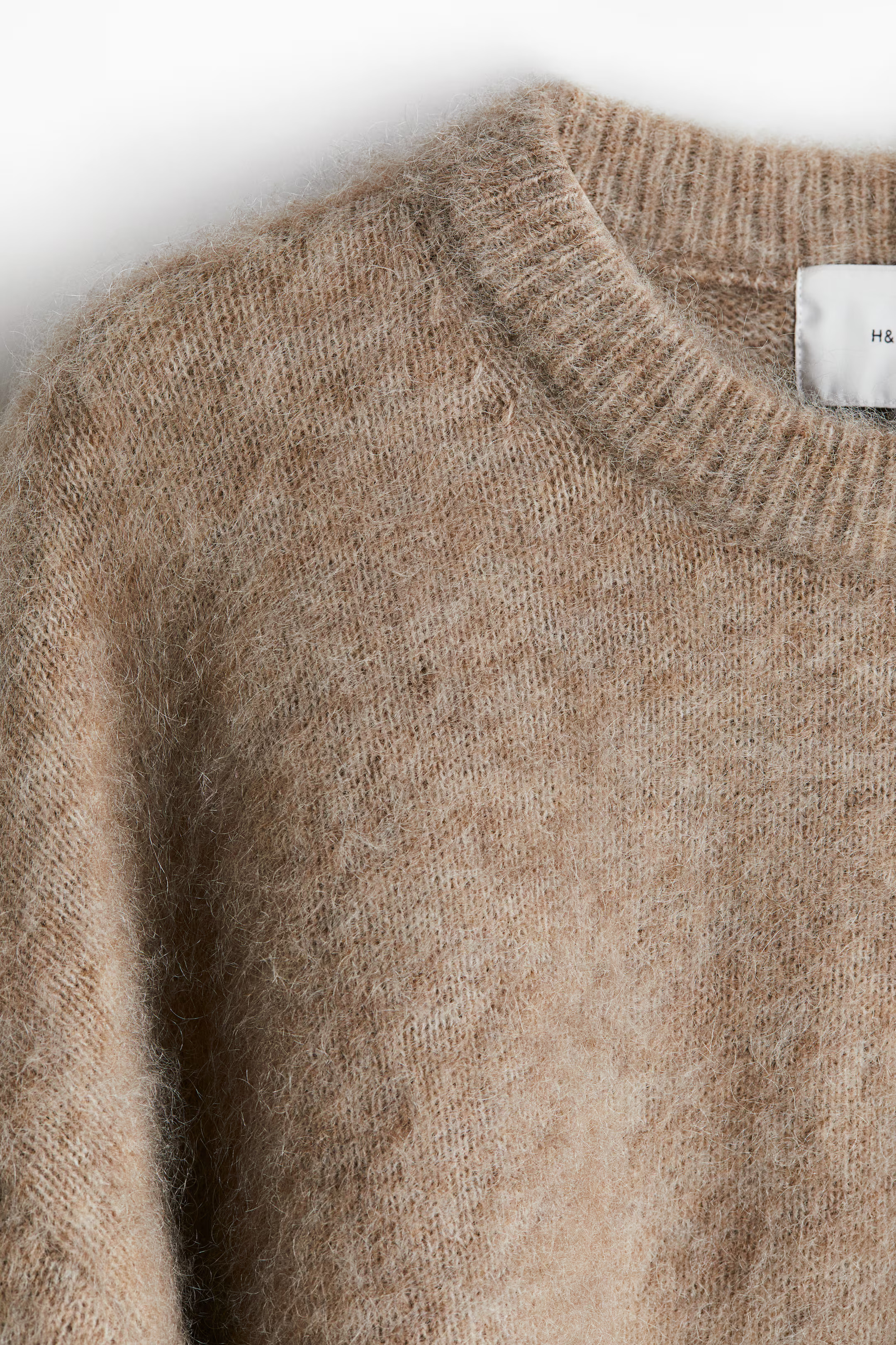 Oversized mohair-blend jumper - Beige - Ladies | H&M GB | H&M (UK, MY, IN, SG, PH, TW, HK)
