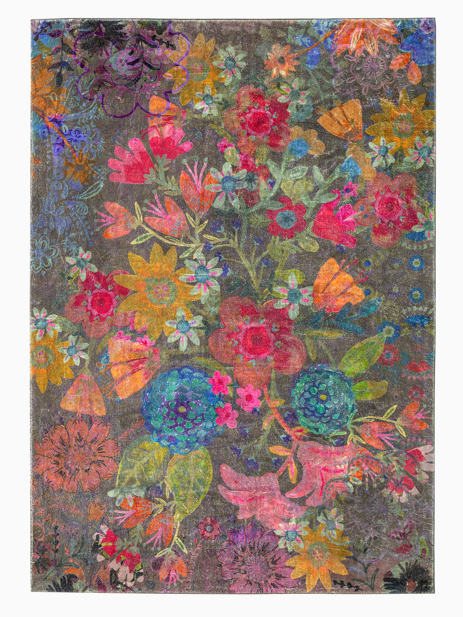Chenille Rug, 5' x 7' - Bright Floral | Natural Life