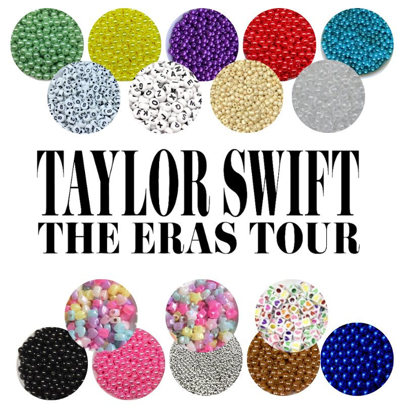 Kit 1000 Miçangas Taylor Swift P/ Pulseiras Cores The Eras Tour Acessórios Friendship Bracelets... | Shopee (BR)