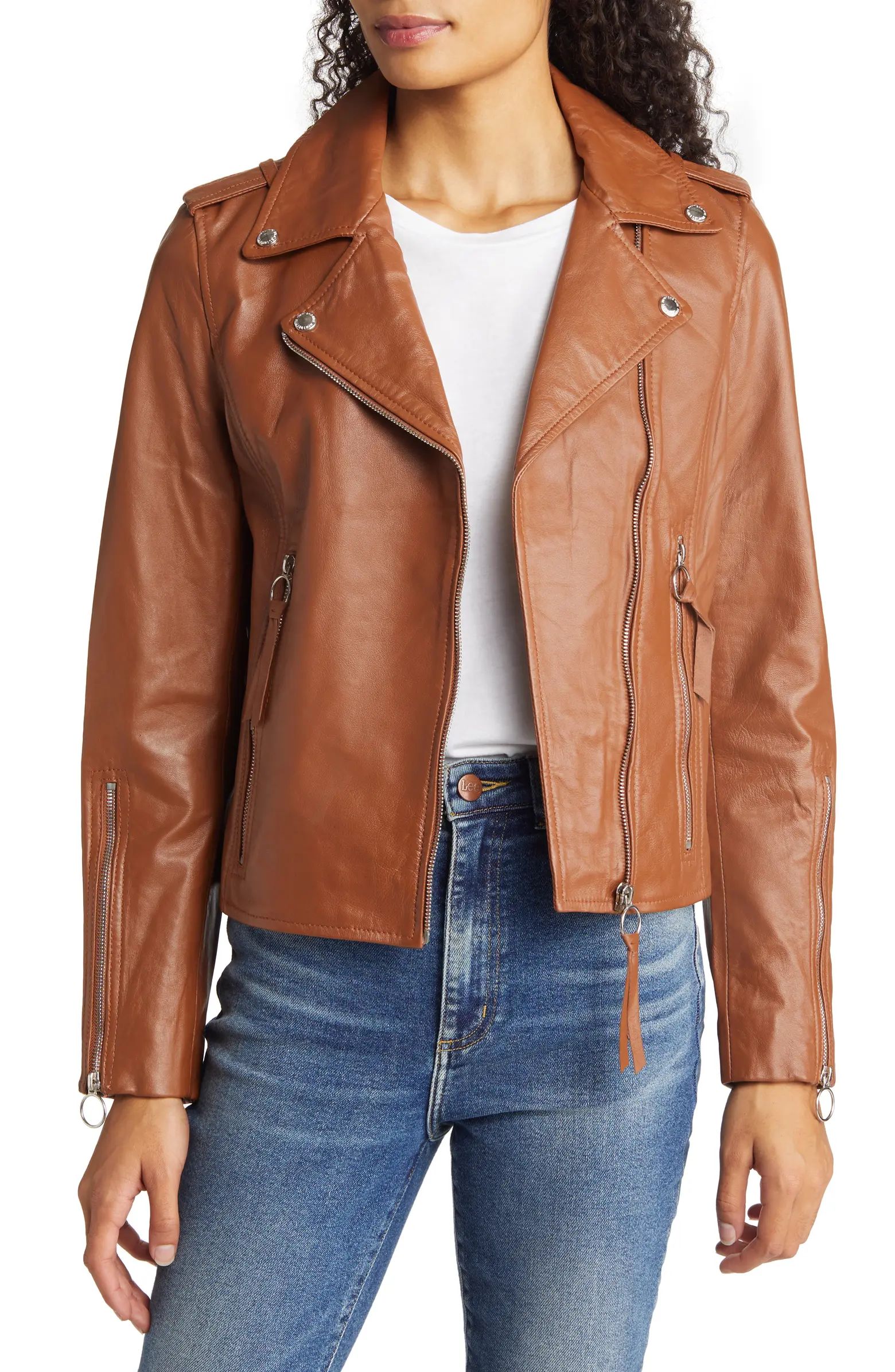 Sam Edelman Leather Moto Jacket | Nordstrom | Nordstrom