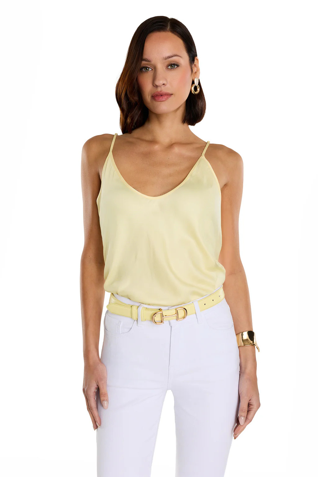 Yara Silk Camisole - Sunshine Yellow | The Noli Shop